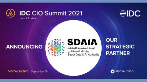 IDC partnered with the SDAIA ahead of virtual CIO summit