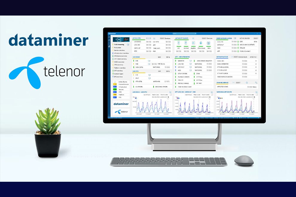 Telenor chooses DataMiner EPM for its renewed converged television and video streaming services platform