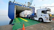 New-generation satellite EUTELSAT KONNECT VHTS built by Thales Alenia Space heading to Kourou launch site