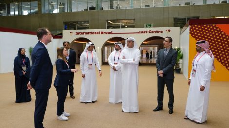 Minister of Communications and Information Technology visits the International Broadcast Center and Spectrum Test and Tag Desk