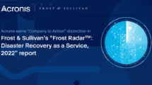 Acronis recognized for Growth and Innovation on Frost & Sullivan’s Frost Radar™ for DRaaS