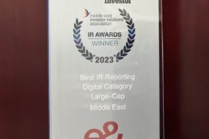 e& wins first place for ‘Best IR Reporting Digital Category Large-Cap Middle East’