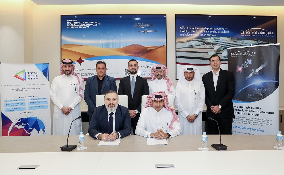 Es’hailSat and TMC sign agreement for DSNG and OBVAN services in Qatar