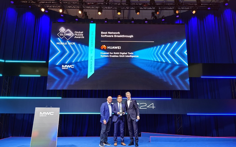 Huawei's RAN Digital Twin System Wins GSMA GLOMO "Best Network Software Breakthrough" Award