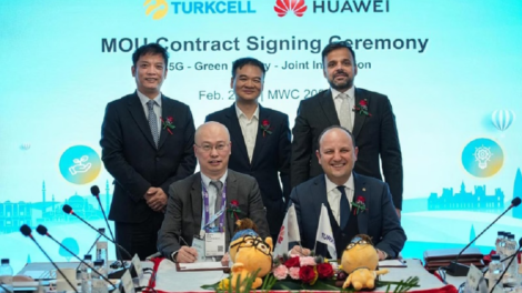 Turkcell and Huawei signed three MOUs covering 5.5G, green energies, and AI based networks at MWC