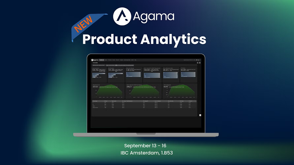 Agama extends platform with powerful Product Analytics Suite at IBC 2024