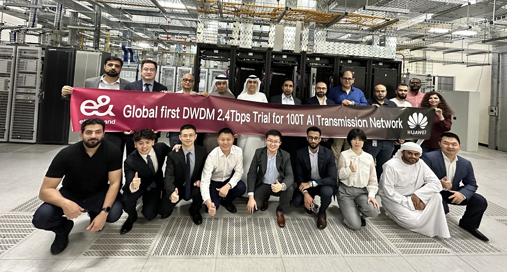 e& UAE and Huawei completes trial of world’s first 2.4Tbps optical solution
