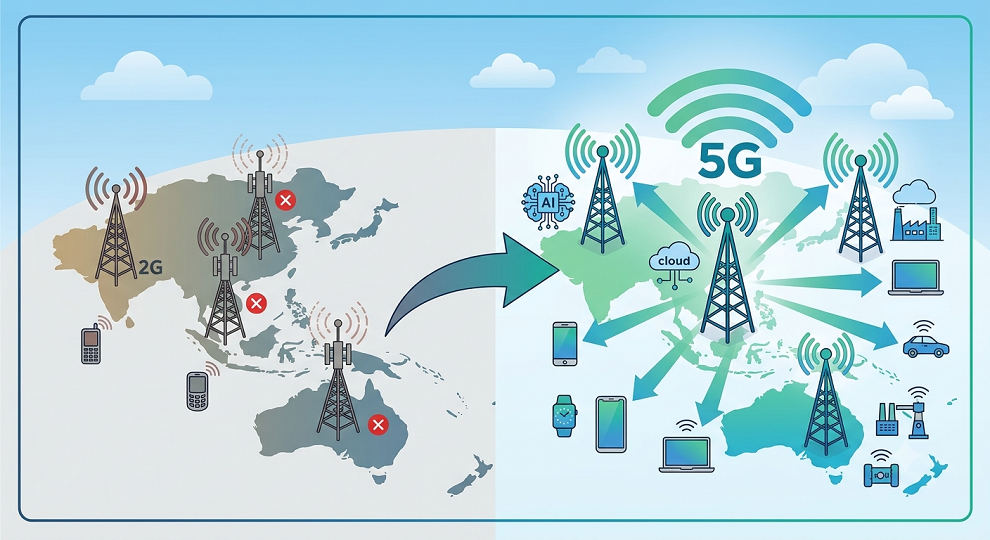 APAC operators accelerate legacy network shutdowns to unlock next phase of 5G growth