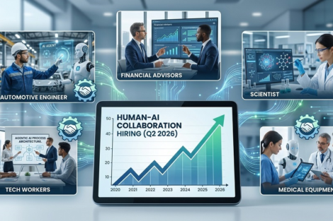 Human–AI collaboration hiring